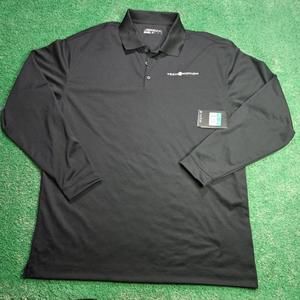 Nike Dri-Fit Polo Shirt Golf Tech N Motion Long Sleeve Men's Size XL Black NWT